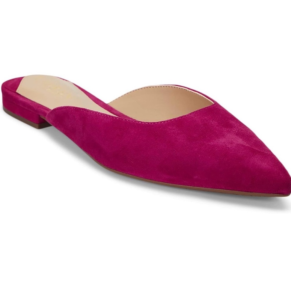 Chic Fuchsia Suede Mules